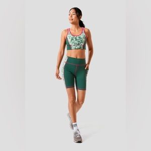 Tuckernuck Fairway Green Bouquet Bike Short